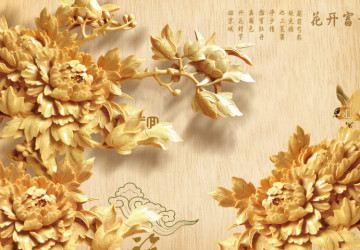 Çin sanatı sümbüller ve çiçekler